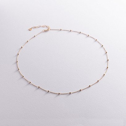 Колье "Шарики" в желтом золоте кол02030