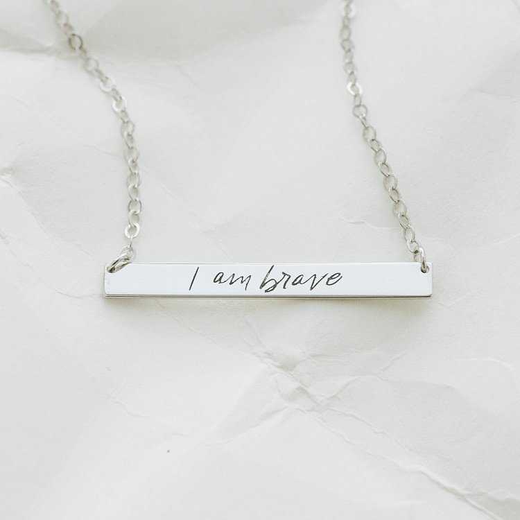 Срібне кольє з гравіюванням "Сміливість" 18978см від ювелірного магазину Онікс - 7