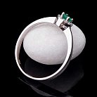 Помолвочное кольцо с бриллиантами и изумрудом LDR0627-p от ювелирного магазина Оникс - 3