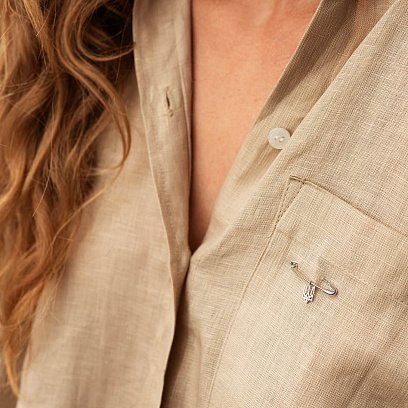 Золотая булавка "Герб Украины - Тризуб" зак00335 №4