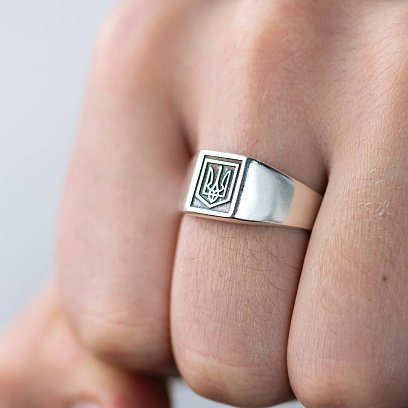 Срібна печатка "Герб України - Тризуб" 112724 №2