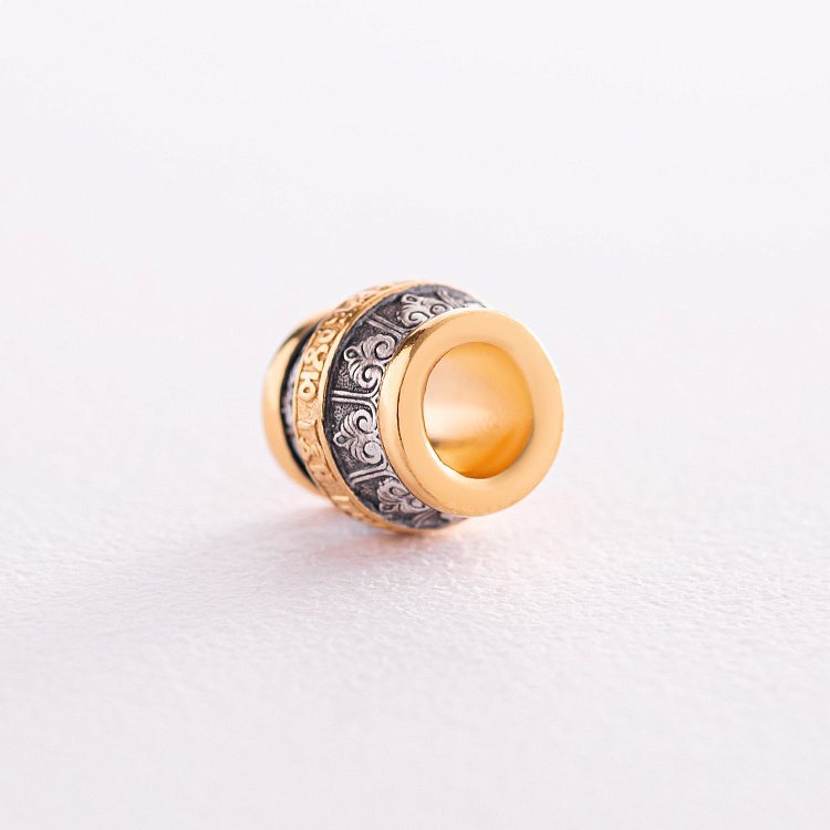 Срібний шарм з позолотою 132295 від ювелірного магазину Онікс - 2