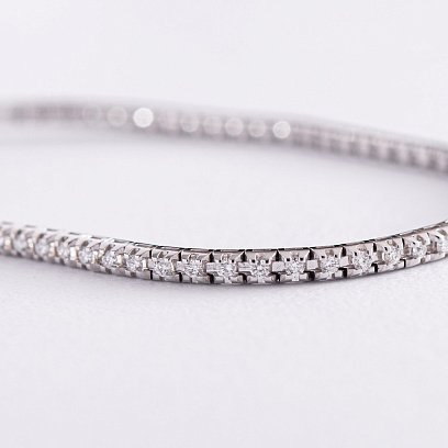 Браслет в белом золоте с бриллиантами 518771501 №5