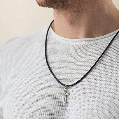 Срібний хрестик 132983 №2