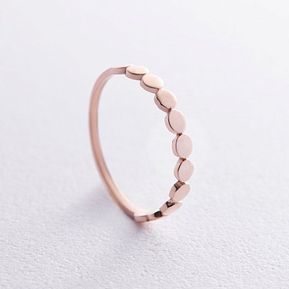 Кольцо "Клер" в красном золоте к07446 №3