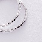 Серьги - кольца в серебре (3.1 см) 122471 от ювелирного магазина Оникс - 3