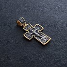 Срібний хрест з позолотою ''Розп'яття. Архангел Михаїл'' 132504 от ювелирного магазина Оникс - 2