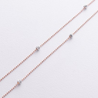 Колье "Шарики" в красном золоте кол02582 №2