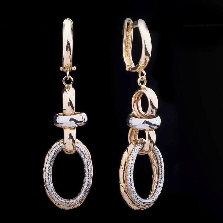 Золоті сережки с02613 від ювелірного магазину Онікс