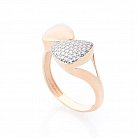 Золотое кольцо с фианитами к05398 от ювелирного магазина Оникс