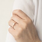 Золотое помолвочное кольцо (бриллиант) кб0137arp от ювелирного магазина Оникс - 3