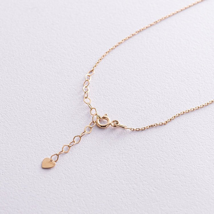 Золоте кольє "Альма" (блакитний фіаніт) кол02369 від ювелірного магазину Онікс - 9