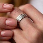 Обручальное кольцо "Вышиванка" в белом золоте 28931100 от ювелирного магазина Оникс - 10
