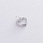 Золотой кулон "Сердце" (бриллианты) пб0220di от ювелирного магазина Оникс - 2