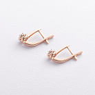 Золотые серьги с бриллиантами 23493аг от ювелирного магазина Оникс - 1