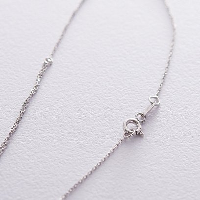 Двойное золотое колье "Звездочка" с черными фианитами кол01537 №5