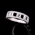 Эксклюзивное серебряное кольцо с фианитами (родий) 111727 от ювелирного магазина Оникс