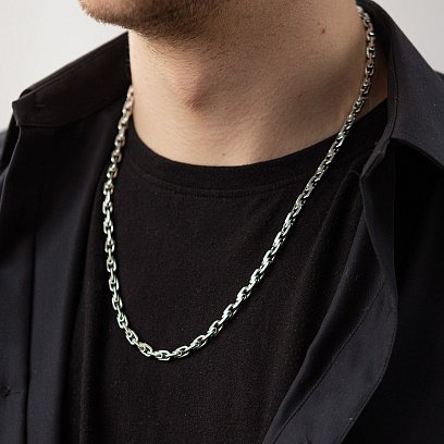 Мужская серебряная цепочка 15153 №2