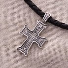 Православный крест  "Голгофа" (чернение) 131190 от ювелирного магазина Оникс - 5