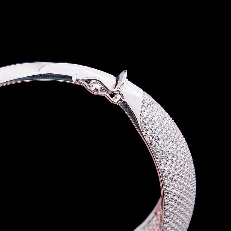 Золотий браслет з фіанітами б01672 від ювелірного магазину Онікс - 4