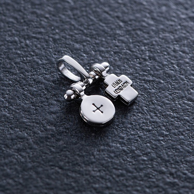 Золотая подвеска c крестиком и ладанкой п03791 от ювелирного магазина Оникс - 1