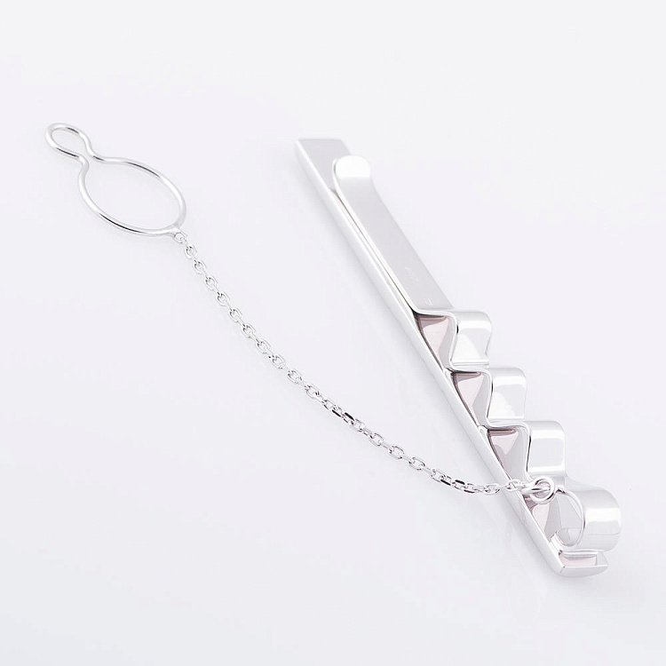 Зажим для галстука из белого золота заж00118 от ювелирного магазина Оникс - 1