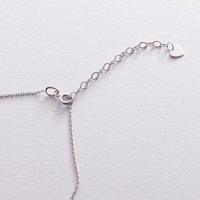 Колье "Нимфа" в белом золоте кол02016 №3