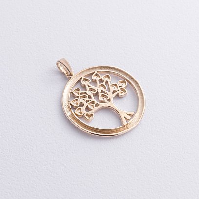 Підвіска "Дерево життя" у жовтому золоті п03972 №3