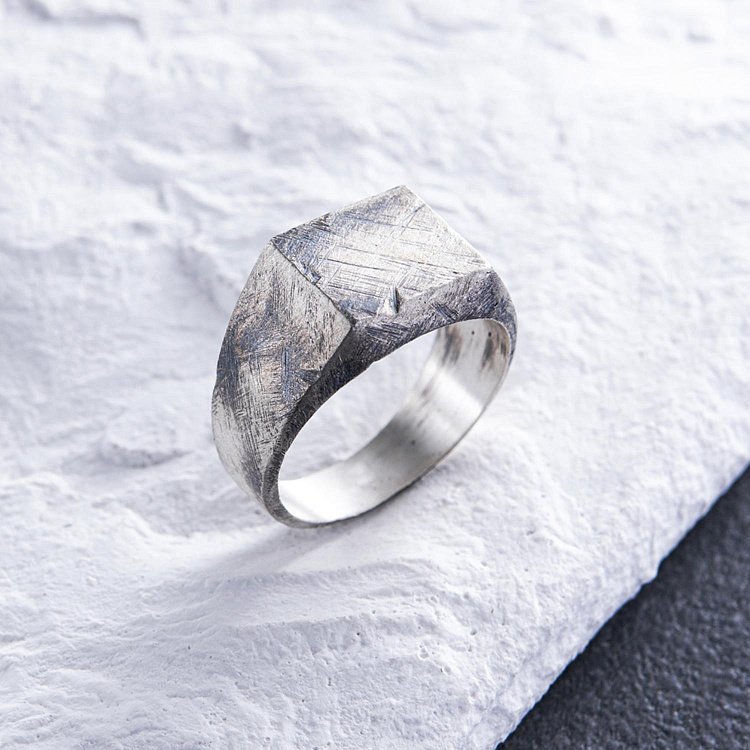 Мужская серебряная печатка 112722 от ювелирного магазина Оникс - 5