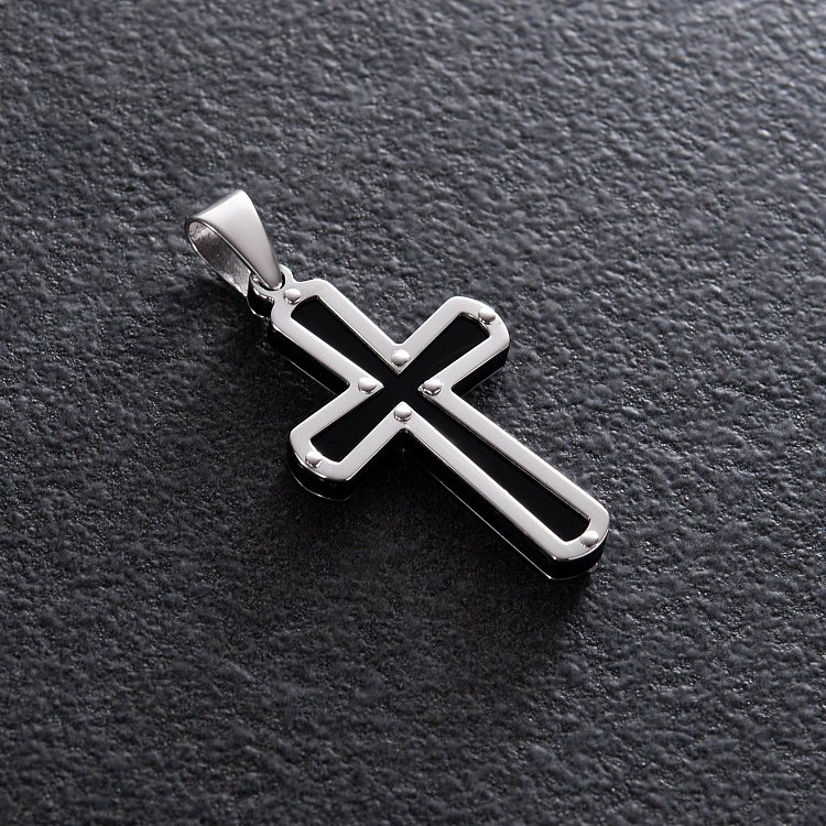 Серебряный крест с полимером 132974 от ювелирного магазина Оникс - 4