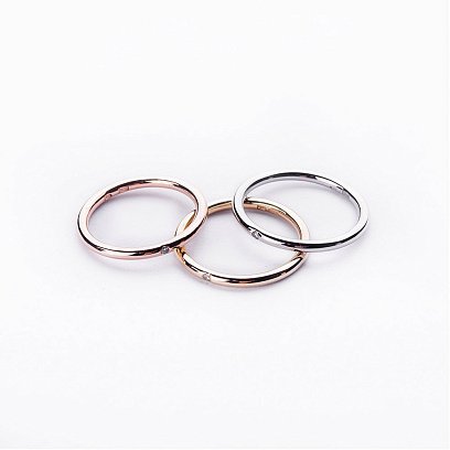 Каблучка з діамантом в стилі мінімалізм обрб0004 №6