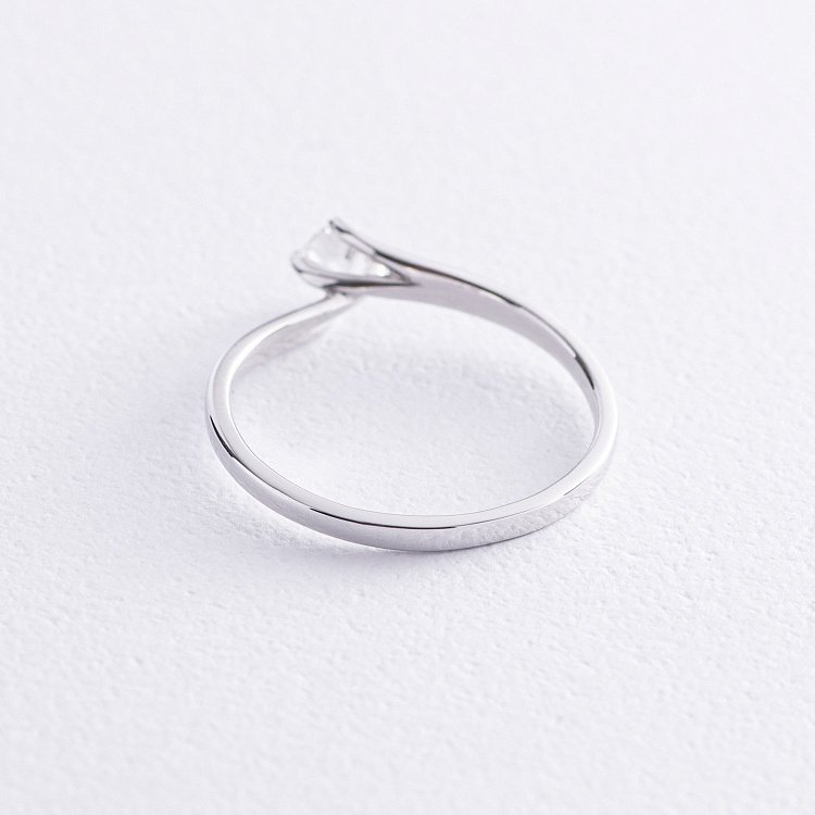 Помолвочное золотое кольцо с бриллиантом 23931121 от ювелирного магазина Оникс - 4