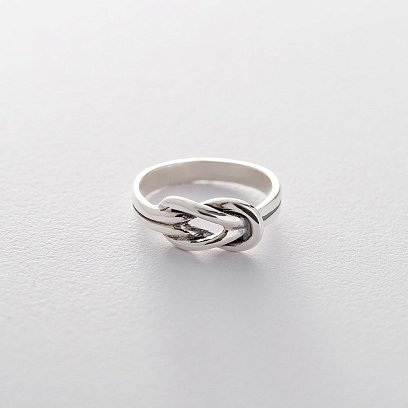 Серебряное кольцо "Узел" 112142