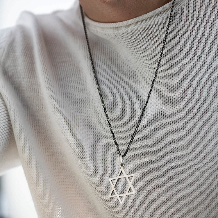 Серебряная подвеска "Звезда Давида" (матовая) 133122 от ювелирного магазина Оникс - 1
