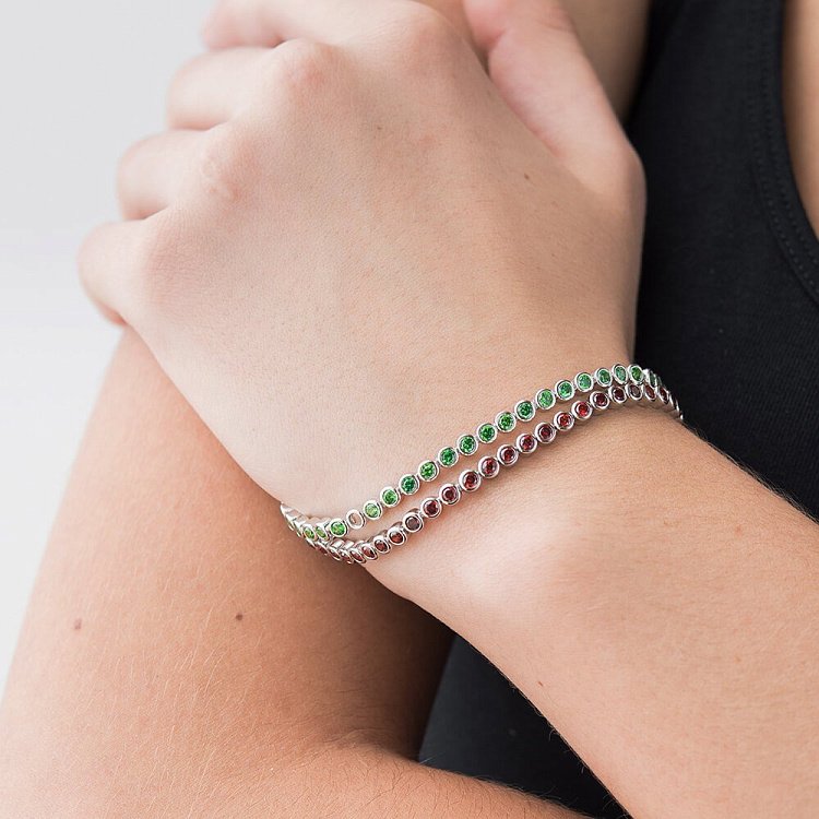 Срібний браслет з фіанітами 14909 від ювелірного магазину Онікс