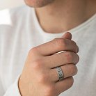 Серебряное кольцо "Вышиванка" (фианиты) 1113 от ювелирного магазина Оникс - 8