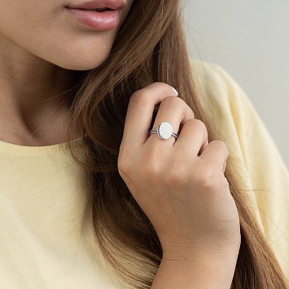 Серебряное кольцо с чернением 112537 №3