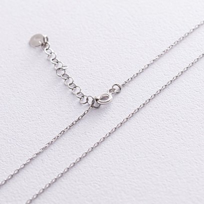 Серебряное колье с буквой С 18618б №5