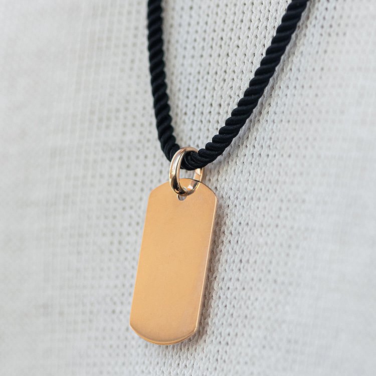 Жетон в красном золоте (возможна гравировка) п04064 от ювелирного магазина Оникс - 2