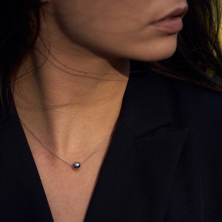 Срібне кольє "Куля" 18908 від ювелірного магазину Онікс - 10