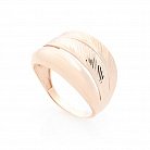 Золотое кольцо без камней к05738 от ювелирного магазина Оникс