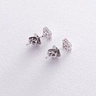 Золоті сережки-пусети з діамантами сб0126sl от ювелирного магазина Оникс - 2