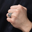 Серебряное кольцо "Викинг с топорами" 423 от ювелирного магазина Оникс - 2