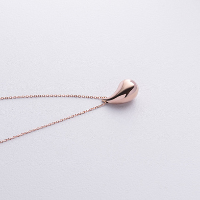 Кольє "Megan" в червоному золоті (Middle) з фіанітом кол02584 №2