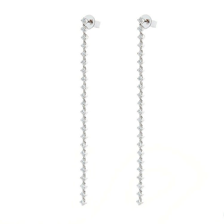 Золотые серьги с бриллиантами сб0135ch от ювелирного магазина Оникс - 1