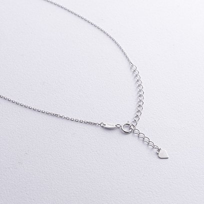 Кольє - ланцюжок у білому золоті кол02383 №4