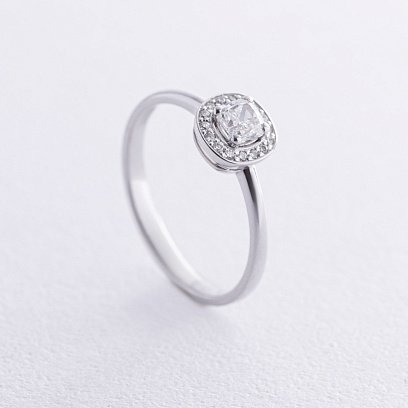 Золота каблучка з діамантами 235481121