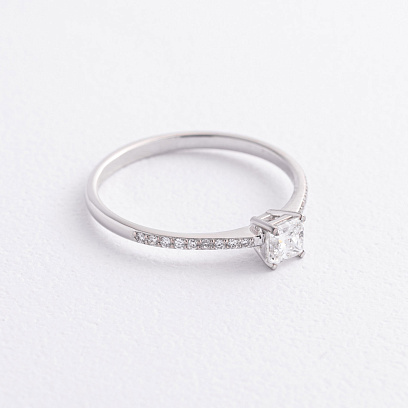 Помолвочное золотое кольцо с бриллиантами 245691121 №4