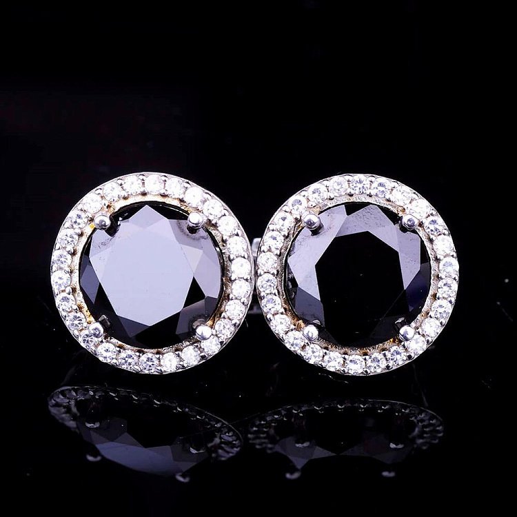 Серебряные сережки с фианитами 12475 от ювелирного магазина Оникс - 3