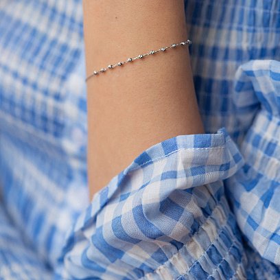 Браслет "Шарики" в белом золоте б05190 №2